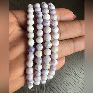(ONE) Tiffany stone bracelet 6mm SIZE 6.5’